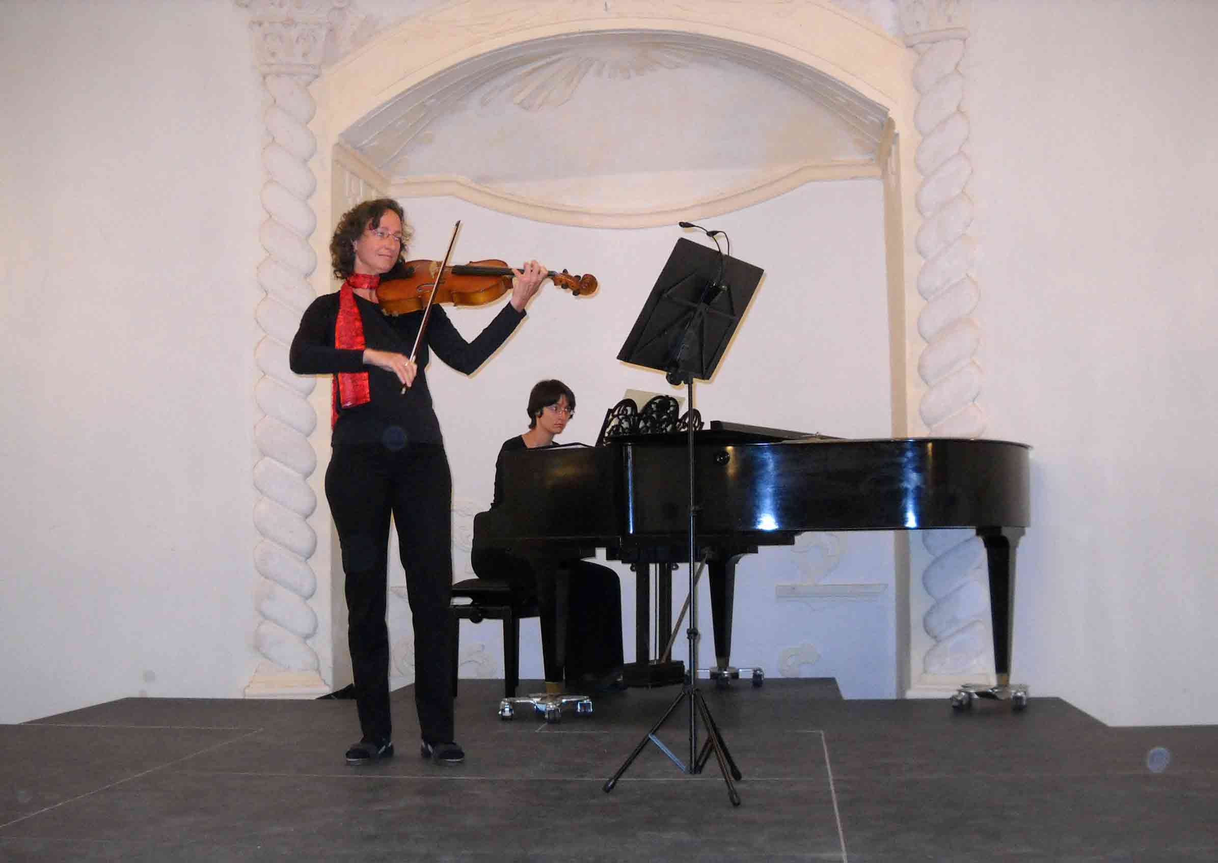 Foto der Solisten im Schlo&szlig; Stolpe auf Usedom am 20. August 2010