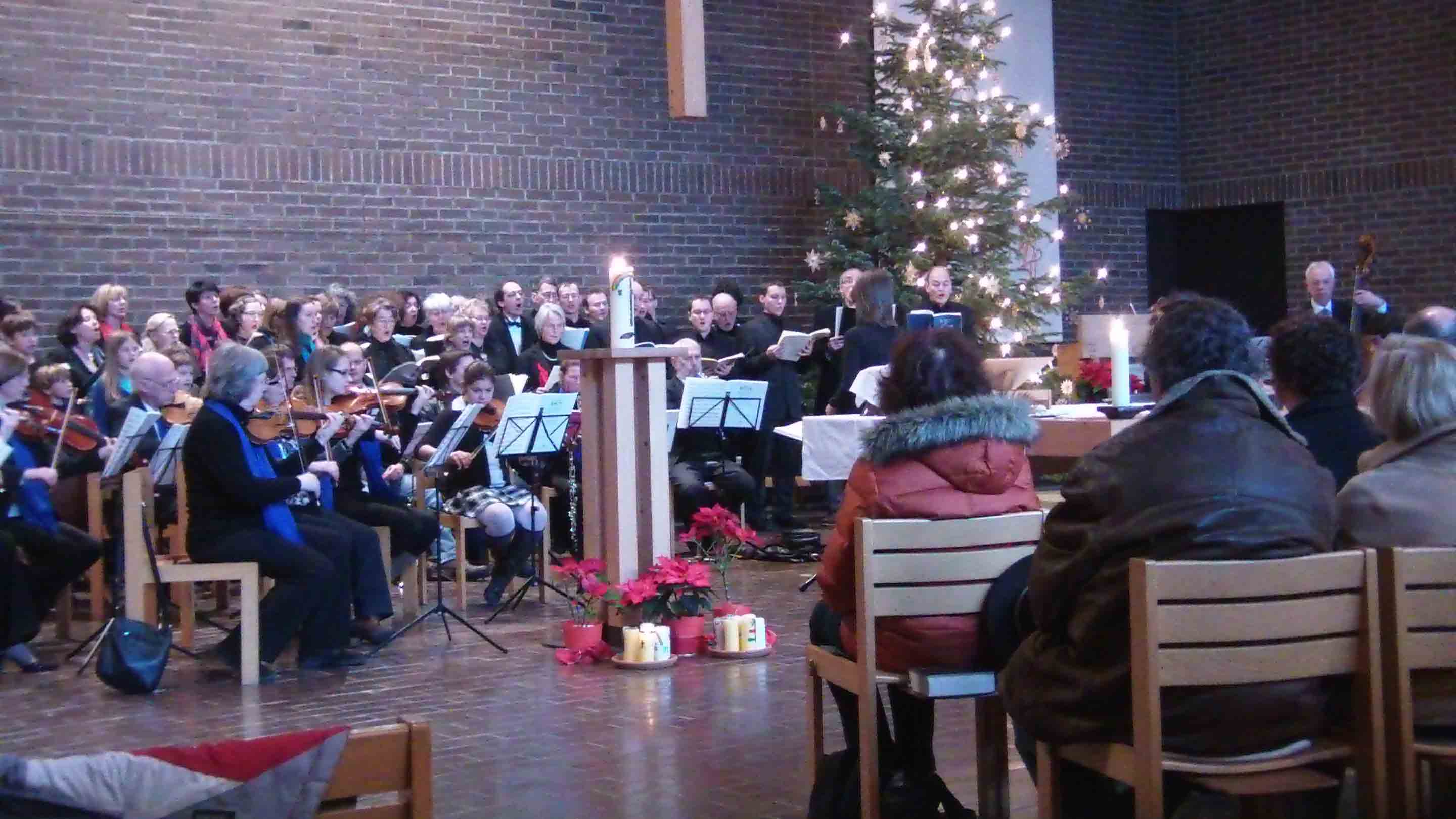 Foto vom Projektchor und Projektorchester Weihnachtsoratorium 2013